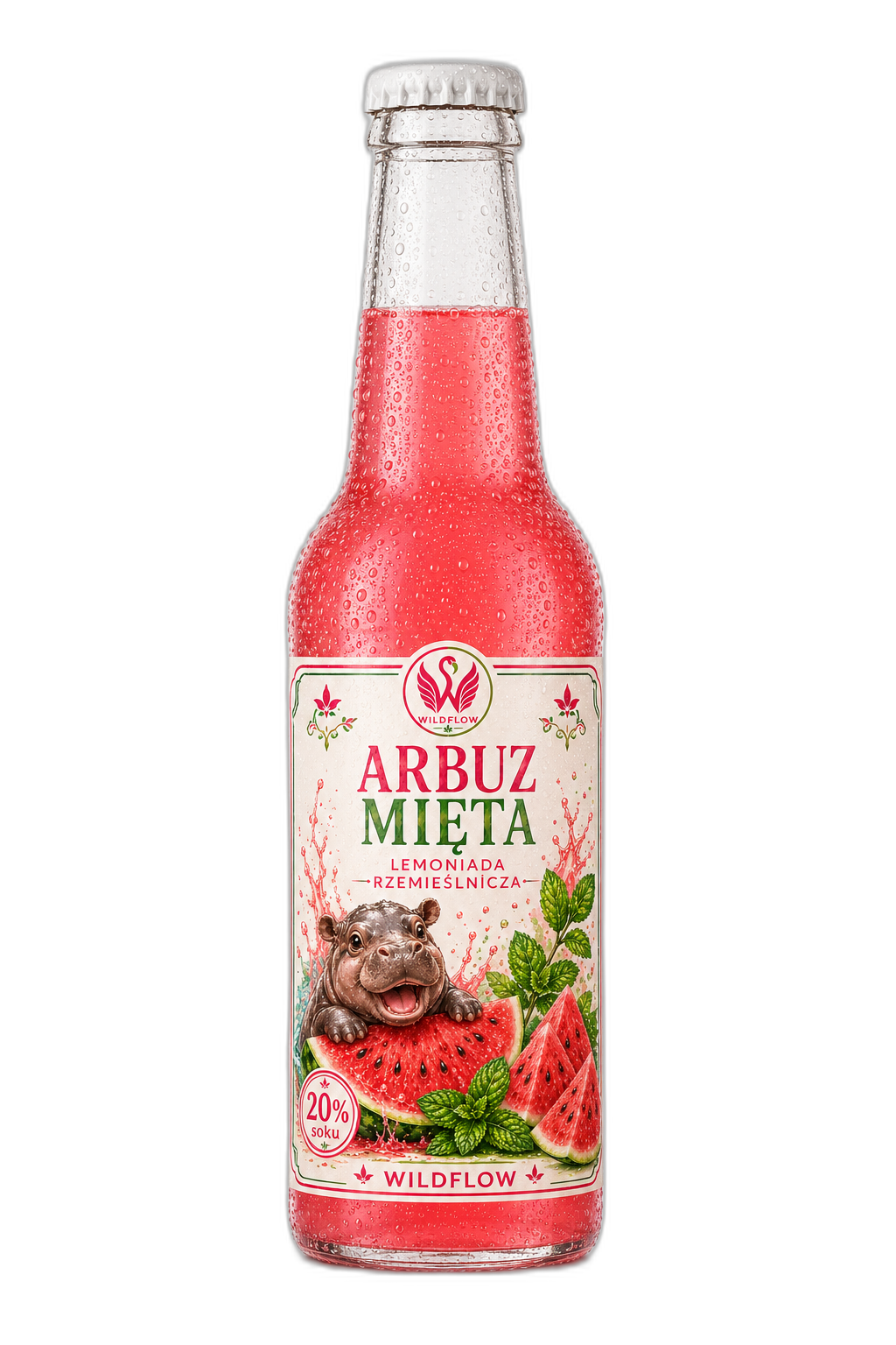 Butelka WildFlow Arbuz Mięta