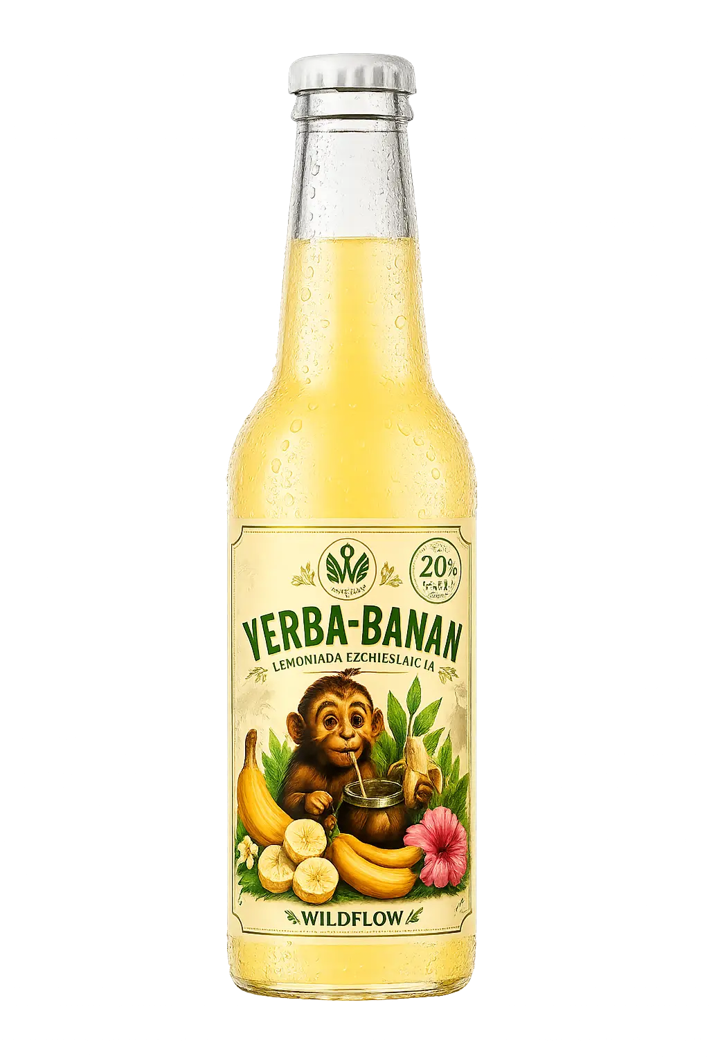 Butelka WildFlow Yerba Mate Banan