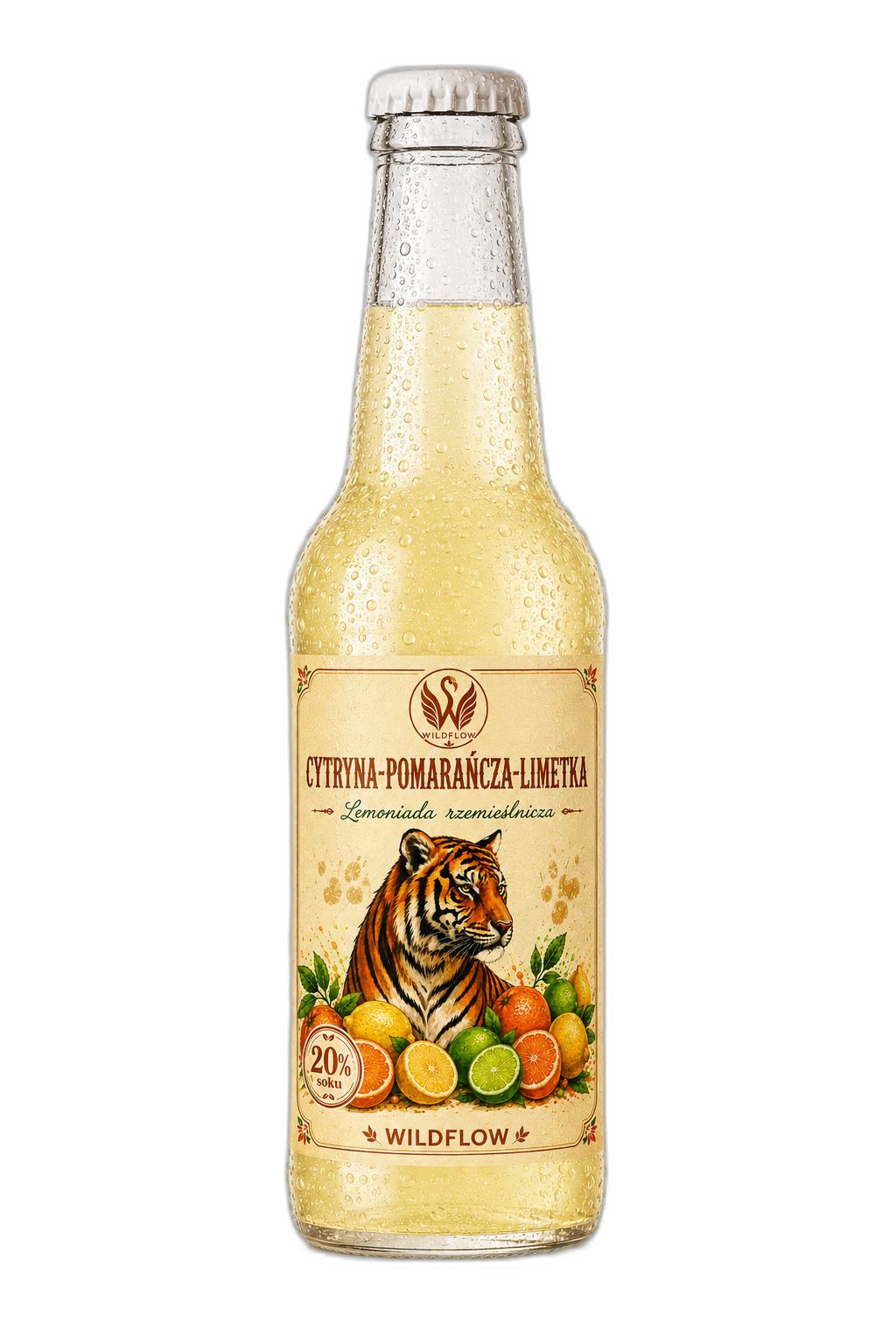 Butelka WildFlow Cytryna Limetka Pomarańcza